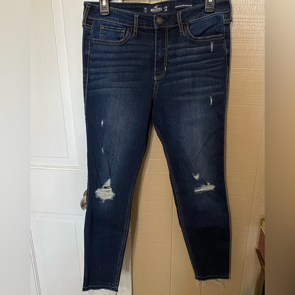 Hollister high rise super skinny crop